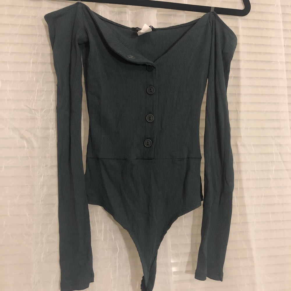 Off the shoulder body suit